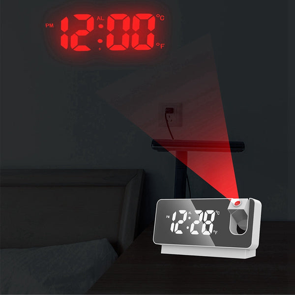 NightView LED Ceiling Projection Clock